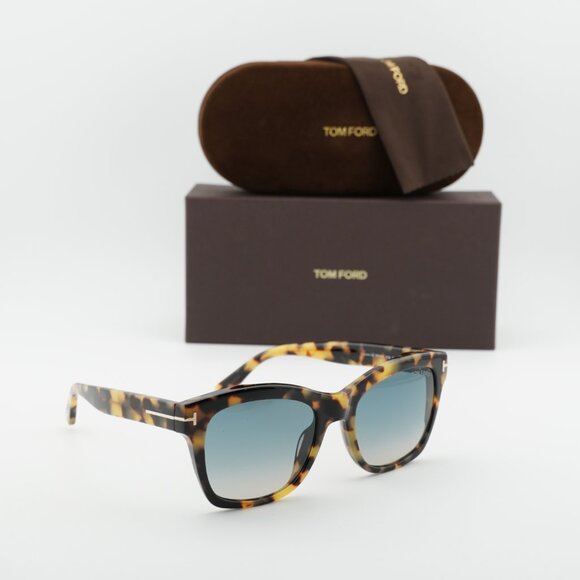 Tom Ford Lauren-02 FT0614 55B Square Sunglasses - Havana/Smoke main image 6